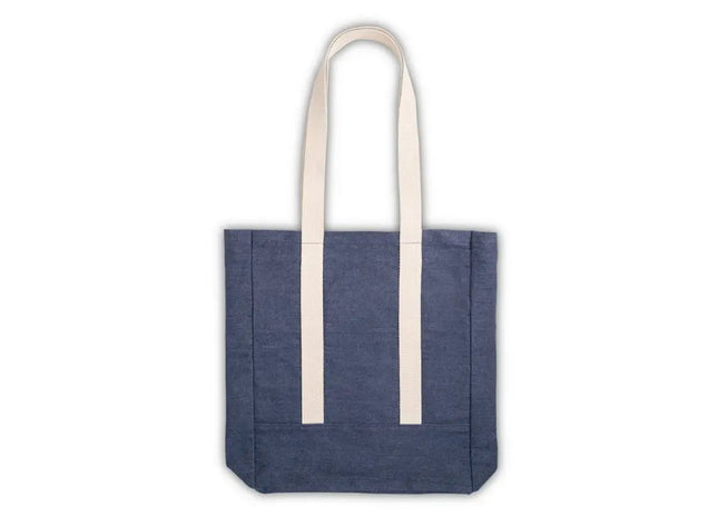Blaue DENIM CASUAL Denim-Tasche (300 g/m²) – Trendige und robuste Tasche für den täglichen Gebrauch TK Gruppe® Grosshandel 