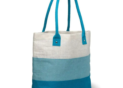 Blaue Jute-Strandtasche 340g/m² – Umweltfreundlich & Robust TK Gruppe® Grosshandel 
