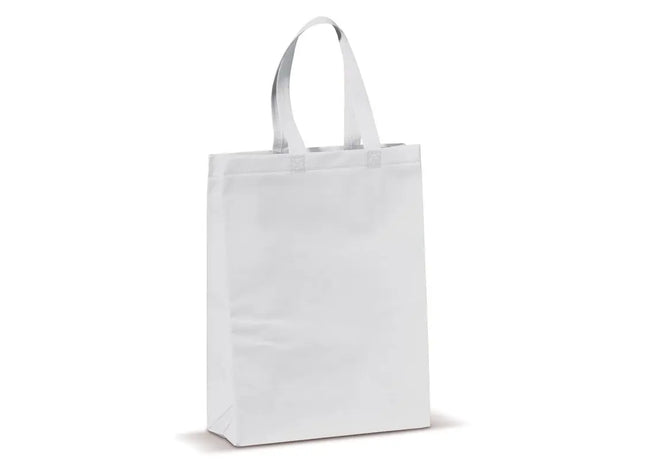 Robuste Weiß Laminierte Non Woven Tasche, 105g/m² – Vielseitig & Nachhaltig TK Gruppe® Grosshandel 
