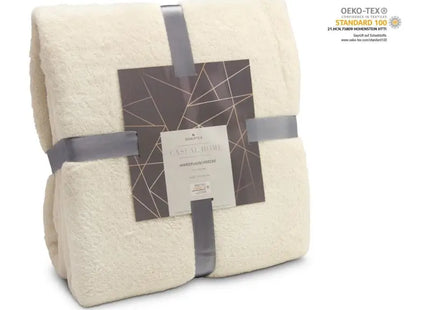 Mikroflauschdecke - Beige, 150 x 200 cm, 250 g/m² – Weich, leicht und gemütlich TK Gruppe® Grosshandel 