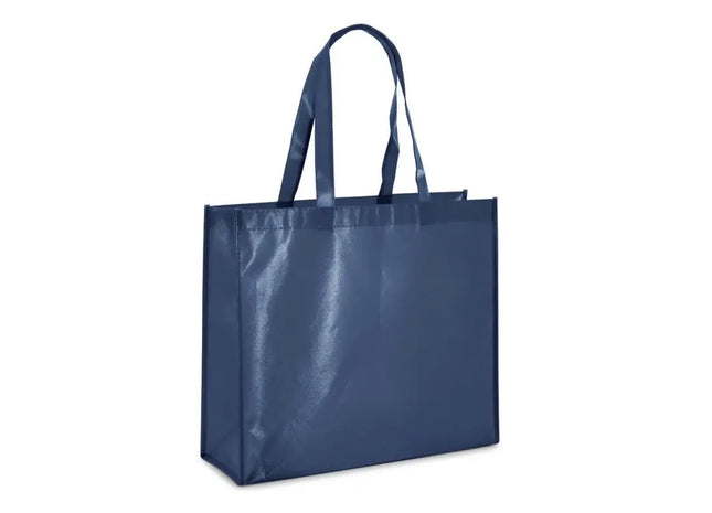 MILLENIA Tragetasche aus laminiertem Non-Woven (110 g/m²) - blau, robust und wiederverwendbar TK Gruppe® Grosshandel 