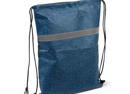 Kordelzugtasche mit Reflexstreifen 80g/m² - dunkelblau, sicher und praktisch TK Gruppe® Grosshandel 