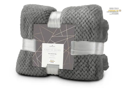 XXL Kuscheldecke Feel - Große Decke in Grau, 220x240 cm, 275 g/m² - extra weich TK Gruppe® Grosshandel 