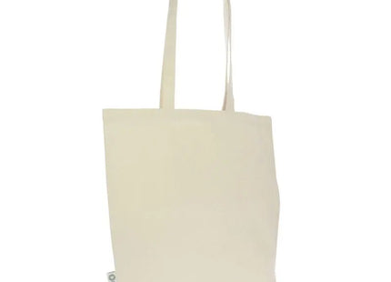 GOTS Zertifizierte Tasche mit Langen Henkeln, 270 g/m² in Ecru – Öko-Freundlich & Elegant TK Gruppe® Grosshandel 