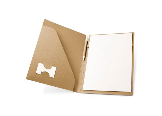 POE A4 Kraftpapier Mappe (450 g/m²) mit Dokumentenfach - Natur TK Gruppe® Grosshandel 