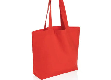 Impact Aware™ rCanvas Shopper 240g/m² mit Tasche in Luscious Red – Stilvoll & Öko-Bewusst TK Gruppe® Grosshandel 
