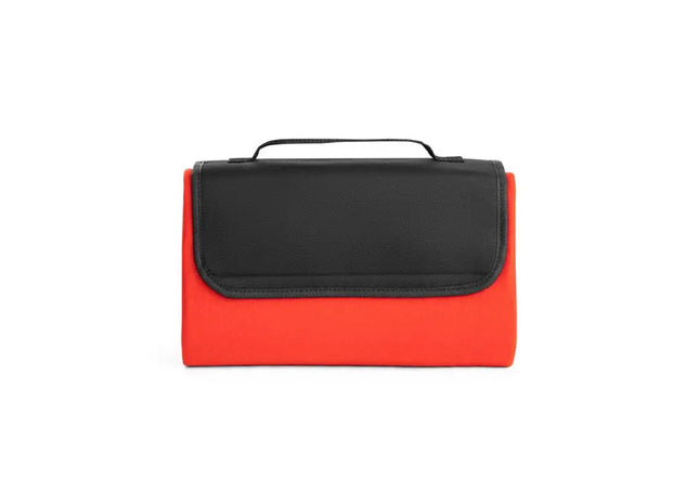 RILEY Fleecedecke (180 g/m²) mit Visier - Bequeme rote Decke für Reisen und Entspannung TK Gruppe® Grosshandel 