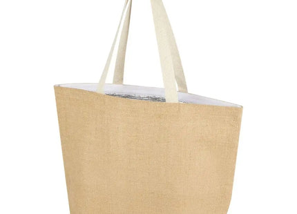 Juta Jute-Kühltragetasche, 12L, 300g/m², naturweiß, umweltschonend TK Gruppe® Grosshandel 