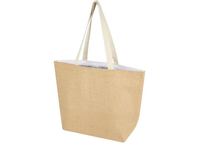 Juta Jute-Kühltragetasche, 12L, 300g/m², naturweiß, umweltschonend TK Gruppe® Grosshandel 
