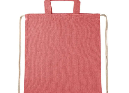 RISSANI Turnbeutel aus recycelter Baumwolle (140 g/m²) - rot, nachhaltig und praktisch TK Gruppe® Grosshandel 