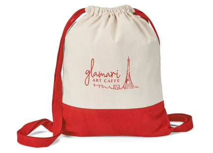 ROMFORD Turnbeutel aus 100% Baumwolle (180 g/m²) - rot, robust und stilvoll TK Gruppe® Grosshandel 