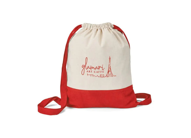 ROMFORD Turnbeutel aus 100% Baumwolle (180 g/m²) - rot, robust und stilvoll TK Gruppe® Grosshandel 