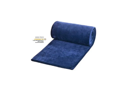 Basic Fleecedecke - Marineblaue Wohlfühldecke, 120x150 cm, 180 g/m² - weich & warm TK Gruppe® Grosshandel 