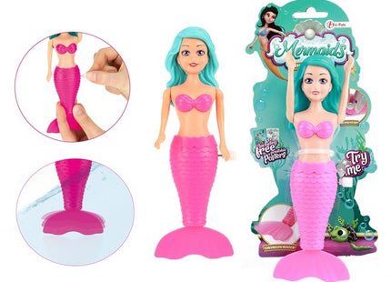 MERMAIDS Zeemeerminpop met bewegende staart 18cm