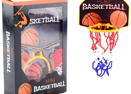 Mini Basketbalspel met basketbal in doos 13,5x4x20cm