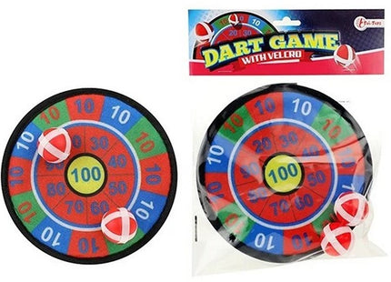 Mini dartbord klittenband 18cm incl 2 ballen