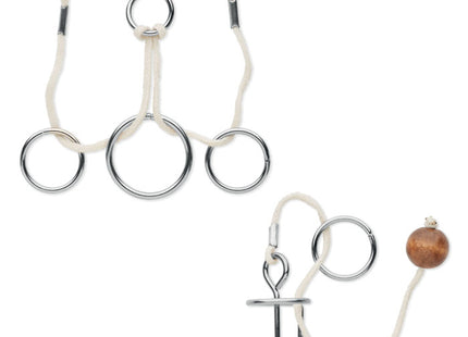 Set mit 2 Denksportaufgaben aus Metall