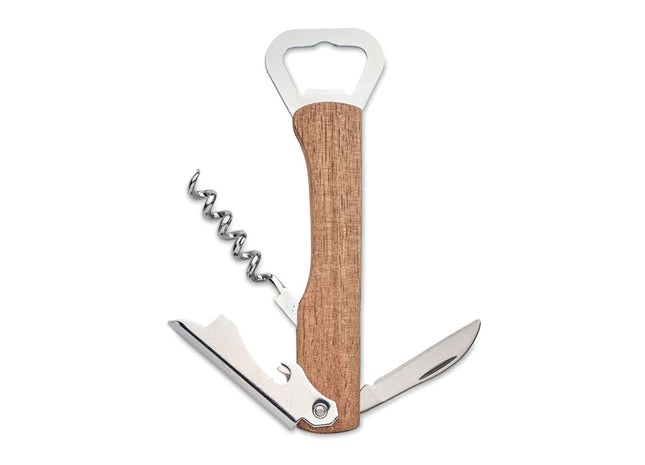 3-in-1-Flaschenöffner aus Akazie