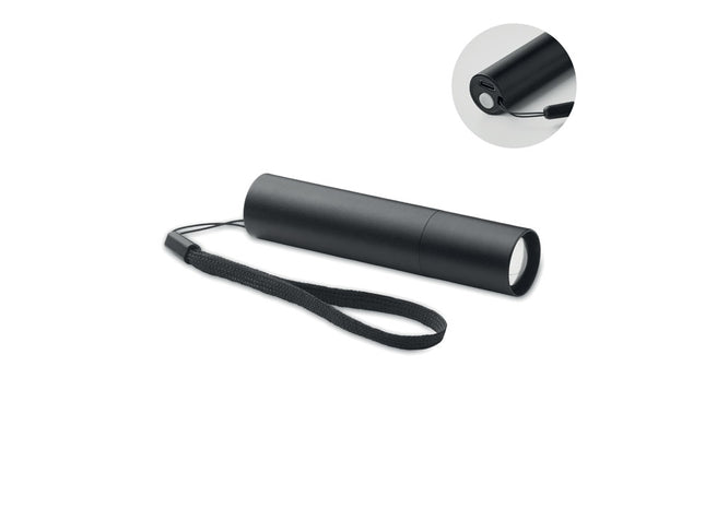 Aufladbare Taschenlampe aus Aluminium