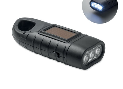 Solar-Taschenlampe mit Dynamokurbel