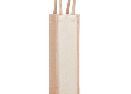 Jute-Weintasche für eine Flasche