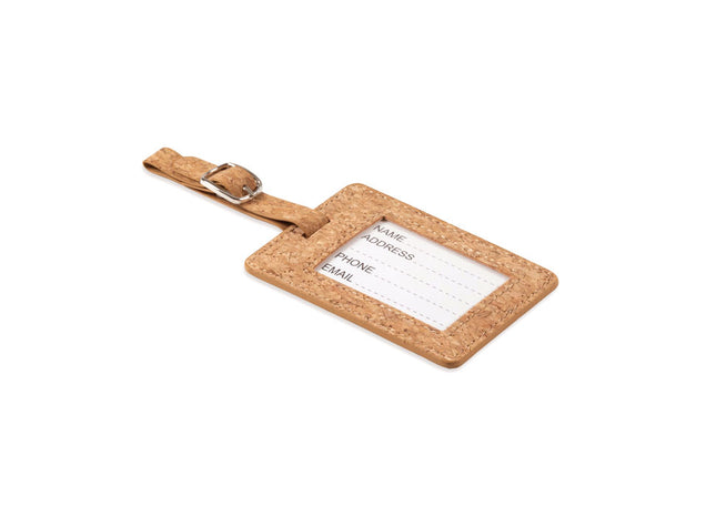 Gepäckanhänger aus Kork