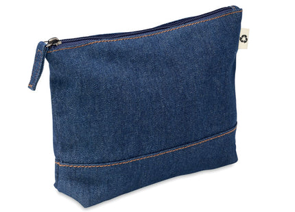 Kosmetiktasche aus recyceltem Denim