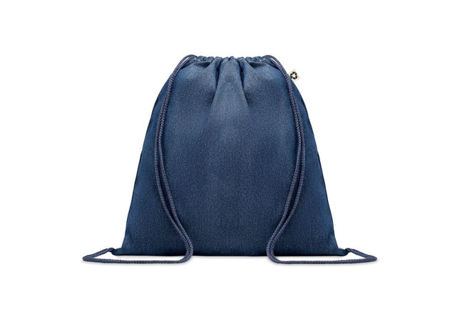 Kordelzugbeutel aus recyceltem Denim