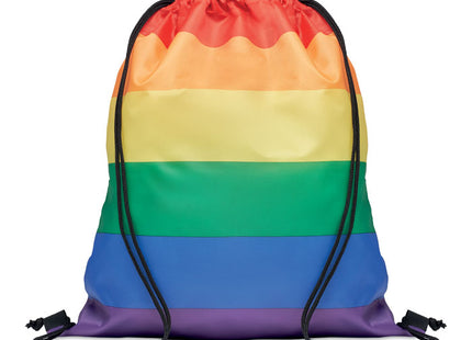Regenbogen-RPET-Kordelzugbeutel