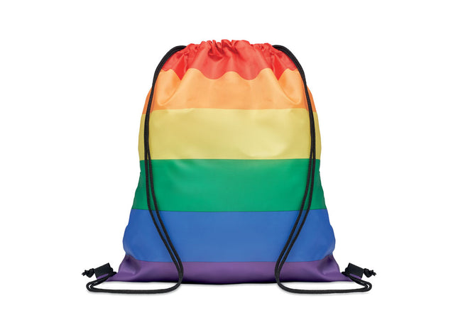 Regenbogen-RPET-Kordelzugbeutel