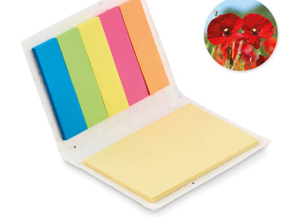 Haftnotizblock aus Samenpapier