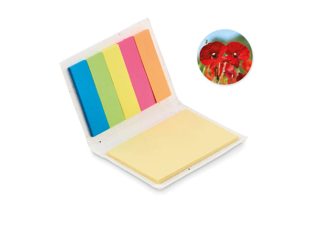Haftnotizblock aus Samenpapier