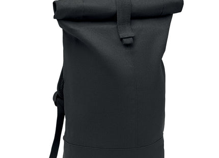 Rolltop-Rucksack aus gewaschenem Canvas