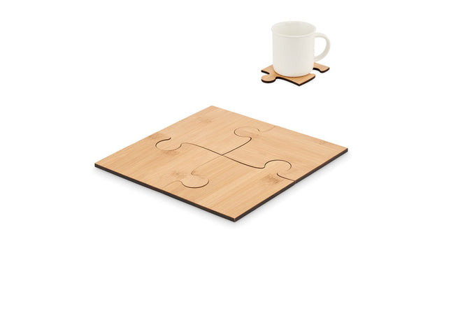 Set mit 4 Puzzle-Untersetzern