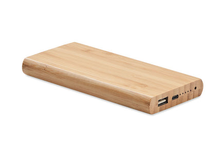 6000 mAh Bambus-Powerbank
