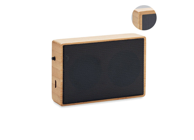 Kabelloser Solar-Lautsprecher aus Bambus
