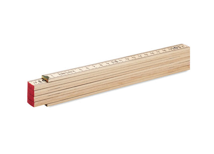 Zimmermannslineal aus Holz 2m