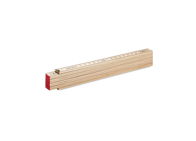 Zimmermannslineal aus Holz 2m