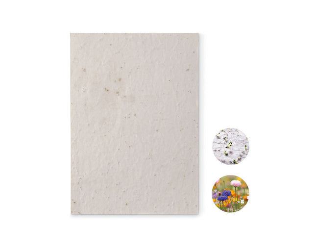 A5-Bogen aus Wildblumensamenpapier