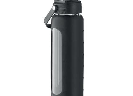 Glasflasche mit Hülle 750 ml