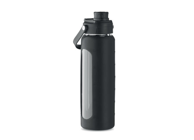 Glasflasche mit Hülle 750 ml
