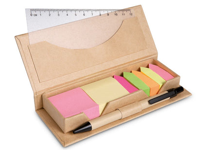 Recyceltes Haftnotiz-Set mit Stift