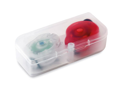 2 Fahrradlichter in PP-Box