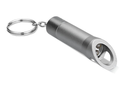Schlüsselanhänger mit Taschenlampe aus Metall