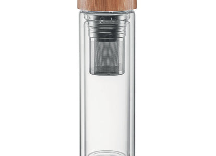 Doppelwandige Glasflasche 400ml