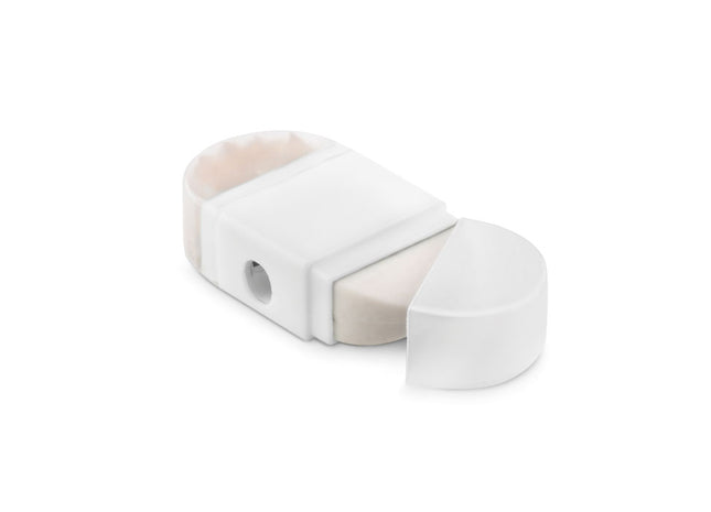 Spitzer und Radiergummi