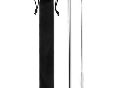 SS-Strohhalm und Bürste im Beutel