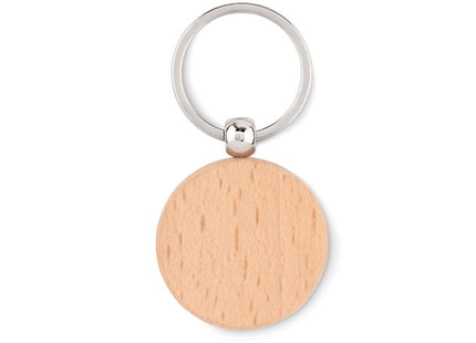 Runder Schlüsselanhänger aus Holz