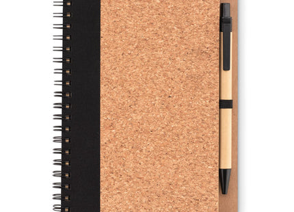 Kork-Notizbuch mit Stift