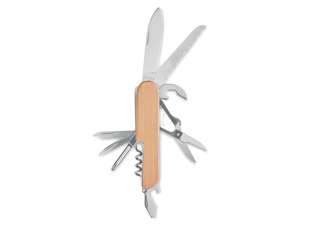 Multitool Taschenmesser Bambus